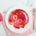 thumbnail image 4 of Valentine's Day Paper Plates 7in Disposable Round Heart Plates for Valentine‘s Day Party Table Decor, 10pcs, 4 of 6