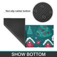thumbnail image 6 of Dark Green Christmas Tree and House Pattern Kitchen Rugs Sets Of 2,Anti Fatigue Kitchen Mat Rugs Non Slip Washable,Decorative Kitchen Floor Mats for Kitchen,Sink,Laundry,17"x30"+17"x47", 6 of 7