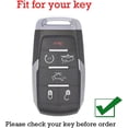 thumbnail image 2 of Key Fob Cover Compatible with Dodge RAM 1500 2500 TRX Challenger Charger Durango Hornet 2021-2026 Keychain Case Holder Protector,A White, 2 of 8