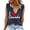 Dark Blue, variant on Summer Tops for Women Bra Top Casual Loose V Neck Girl Sleepers Size 13 Conservative Tops for Women Warm Bra Attached Womens Active Wear Cardigan with Top Casual plus Size Chicken Su Dark