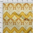 thumbnail image 3 of oneOone Cotton Poplin Twill Yellow Fabric Asian Ikat Quilting Supplies Print Sewing Fabric By The Yard 56 Inch Wide, 3 of 4