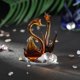 thumbnail image 5 of Figuras de cisne de cristal, adornos de diamantes, regalo DIY, decoración del hogar (marrón claro) Ehuebsd Libre de BPA, 5 of 8