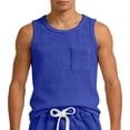thumbnail image 3 of Afdoent Mens T Shirts Men's Tank Tops Sleeveless Crew Neck Undershirts Basic Tank T-Shirts With Pockets Casual Athletic Tees Streetwear, 3 of 3