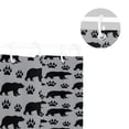 thumbnail image 5 of Yayeee Shower Curtain with Hooks 72"x72" Waterproof Fabric Bathroom Hanging Decor, Gray Bear Paws Pattern, 5 of 5