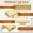 thumbnail image 4 of 5Pack Single Hole Cabinet Handles,  2"/50mm Square Bar Cabinet Knobs Aluminum Alloy Dresser Knobs T Bar Drawer Pulls for Cabinet Hardware, Gold, 4 of 6