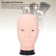thumbnail image 3 of PVC Male Mannequin Head, Bald Mannequin Head, Reusable Bald Manikin Head with Universal Stand Interface, for Make Up and Lash Extention, Cosmetology Mannequin Doll Face Head, 3 of 7