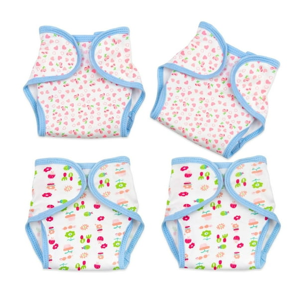 Juego de pañales Pedolltree Reborn Baby Doll de 17 a 22 pulgadas, 4 piezas