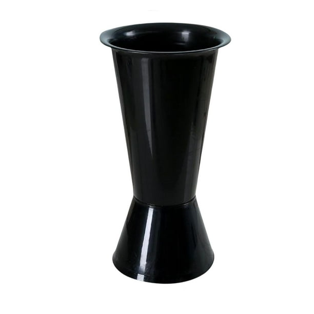Cubo estético Zulema jarrón decorativo jarrón para decoraciones de mesa Negro Florero de cubo