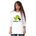 thumbnail image 5 of Mommysaurus Cute Dinosaur Mothers Day Women's Long Sleeve T Shirt Brisco Brands X, 5 of 6