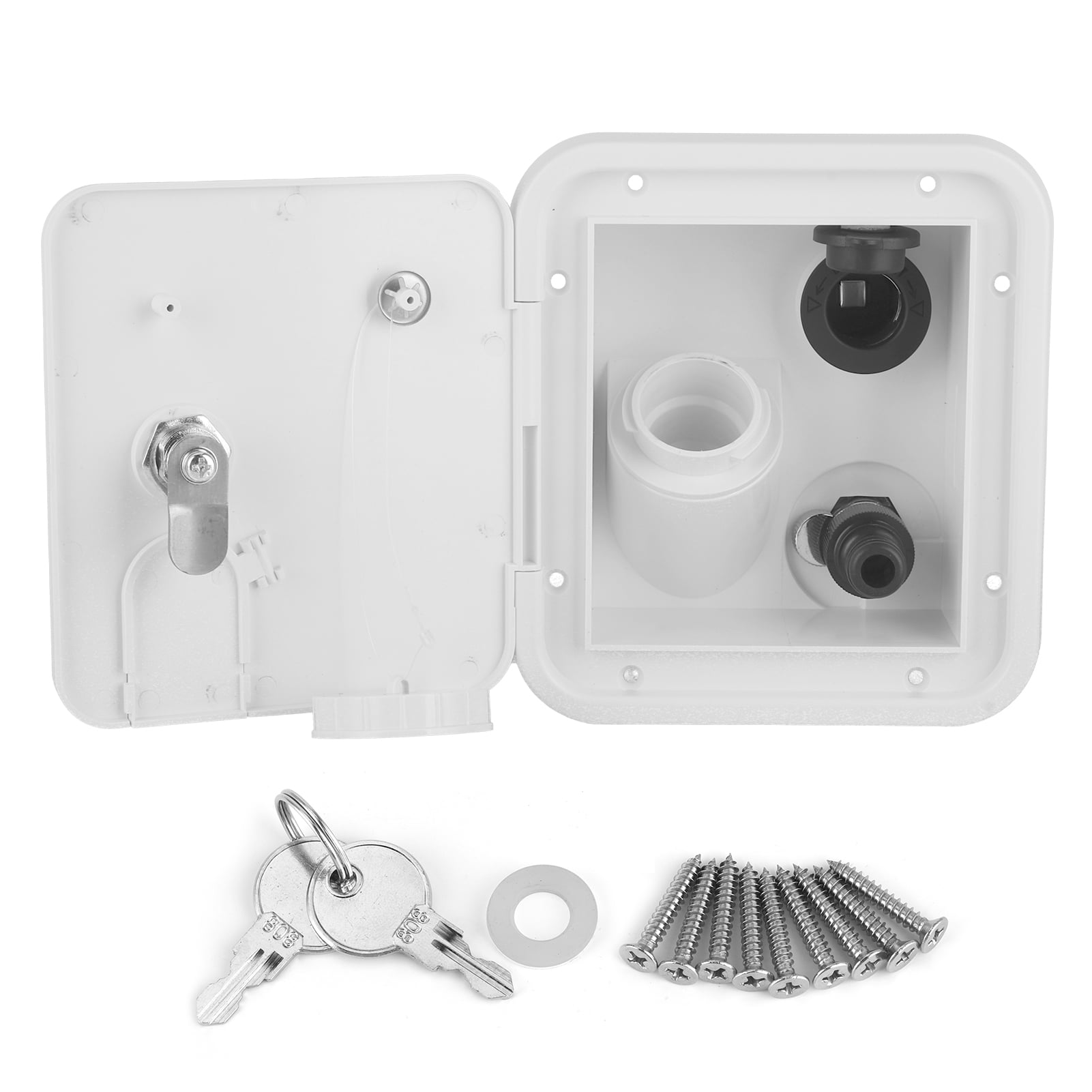 RV Water Inlet, Water Filler 12V/24V With Lock For Motorhomes For