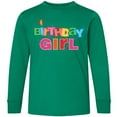 thumbnail image 3 of Inktastic Birthday Girl Letters Long Sleeve Youth T-Shirt, 3 of 5