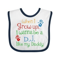 Inktastic DJ Like Daddy Boys or Girls Baby Bib