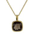 thumbnail image 2 of NOVICA Gold vermeil smoky quartz pendant necklace, 'Modern Charm', 2 of 5