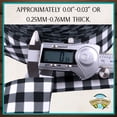 thumbnail image 6 of Country Brook Design® 1 1/2 inch Black & White Buffalo Plaid Grosgrain Ribbon, 5 Yards, 6 of 7
