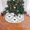 thumbnail image 2 of FMSHPON Cute Heart Pattern Xmas Christmas Tree Skirt Stand Mat for Holiday Party Decoration Indoor Outdoor 36 inches, 2 of 3