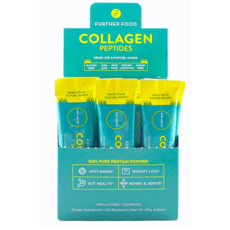 Further Food Collagen Powder Travel Size Stick Packs (22 per box)