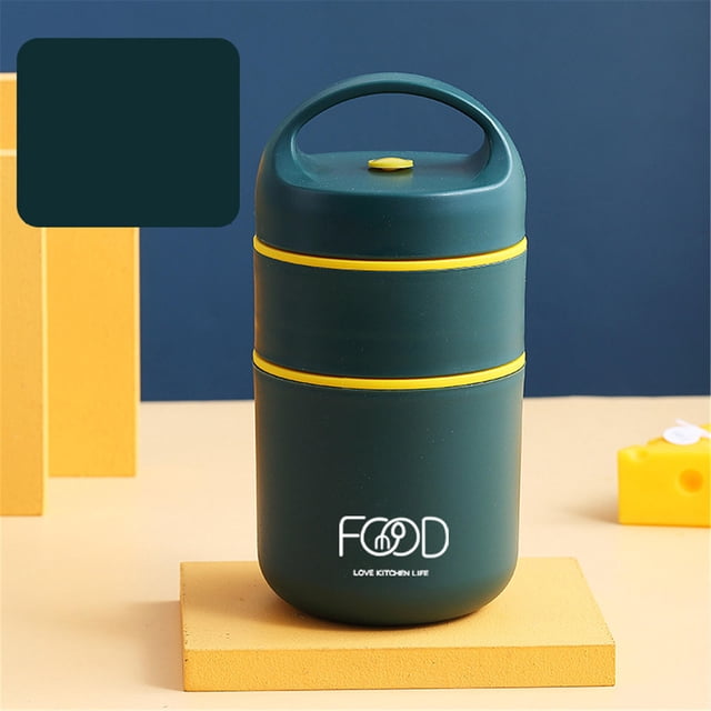 Titre de Produit de Rangement Alimentaire Sac Isotherme sous Vide en Acier Inoxydable pour Lunch avec Tasse à Soupe Bento Lunch pour Enfants Garde les Aliments Chauds Contenants Réutilisables pour Repas Frais