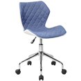 thumbnail image 1 of Techni Mobili Chaise de Bureau Moderne Réglable en Hauteur, Bleue, 1 of 6