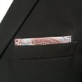 thumbnail image 4 of Design Paisley Pocket Square for Men Blue Red Party, 4 of 4