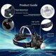 thumbnail image 2 of USB Rechargeable Headlamp, Zoomable Waterproof LED Head Torch for Camping Running Cycling Hiking Lighting with 3 Modes, 2 of 4