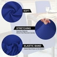 thumbnail image 4 of PiccoCasa Stretch Spandex Dining Chair Cover Classical Solid Chair Seat Protector, Blue, 4 of 6