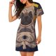 thumbnail image 2 of Fotbe Pug dog Yoga Bata de Dormir para Mujer con Estampado, Camisón de Algodón de Manga Corta, Ropa de Dormir Casual, 2 of 6