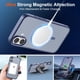 thumbnail image 5 of Funda magnética SUPFINE para iPhone 16, color gris lavanda, 5 of 7