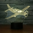 thumbnail image 3 of YSITIAN 3D Plane Aircraft Night Light Lamp Illusion 7 Color Changing Touch Switch Table Desk Decoration Lamps Led Christmas Gift with Acrylic Flat ABS B E1116-234, 3 of 6