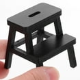 thumbnail image 2 of Mini Step Stool Chairs for Crafts Model Adornment Furniture Pedal Wooden Gift, 2 of 6