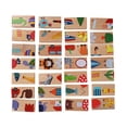 thumbnail image 2 of El Animal De Madera Del Juguete 28pcs/set Del Rompecabezas Coloreó Las Unidades De Creación Fijadas, 2 of 7