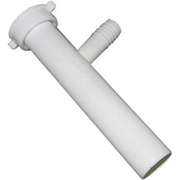Lasco Fittings Plastic Direct Connect Branch Tailpiece - 1-1/2 In x 8 In, White