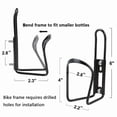 thumbnail image 3 of DUNCHATY Universal Bike Water Bottle Holder – Lightweight Aluminum Alloy Bicycle Cup Cage for Mountain Bike, Road Bike, MTB – Easy Install Cycling Accessories, Black, 3 of 6