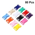 thumbnail image 4 of SHISUYAN 80pcs Plastic Strap Buckles Adjustable Multicolored Side Release Buckles Clips for Paracord Bracelets Dog Collars Webbing (Random Color), 4 of 8