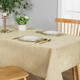 thumbnail image 2 of JIUZHEN Faux Linen Rectangle Tablecloth - Wrinkle and Stain Resistant Washable Table Cloth for Kitchen Dining Room Holiday Table Cover for Party Dinner Picnic, Stone, 54 x 80 Inch, 2 of 9
