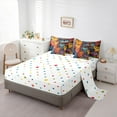 thumbnail image 5 of jejeloiu Colorful Cartoon Cat 7-Piece Twin Bedding Sets,Bohemian Kitten Animal Bedding Comforter Set,Multicolor Boho Exotic Style Sheet Sets For Girl Boys,Ultra Soft Home Decor Reversible, 5 of 8