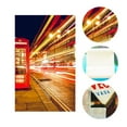 thumbnail image 4 of ABPHOTO Polyester 5x7ft London Night Streets View Photo Background Red Phone Booth Backdrop Photography Studio Backdrop Props Wall, 4 of 5