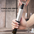 thumbnail image 5 of Ahorrador de vino sellado al vacío, bomba de acero inoxidable fácil de usar que mantiene la frescura del vino, corchos de botella reutilizables, ideal para cualquier conocedor de vinos, 5 of 5