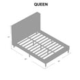 Modern Sleep Berkeley Upholstered Platform Bed, Multiple Sizes