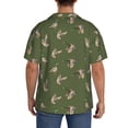 thumbnail image 7 of Goofa Birds Wild Ducks Printed Men's Casual Short-sleeved Shirt,Lightweight Breathable Button-down,Summer Casual men's top,Versatile Fashion shirt-Large, 7 of 7