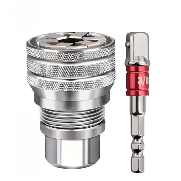 Llave de Vaso Autoajustable - Herramienta Universal Multifunción de Alto Torque, Plateado MNFD