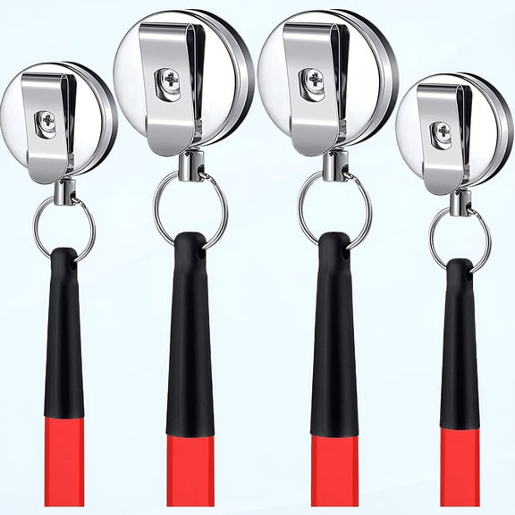 ACDANC Retractable Carpenter Pencil Holders: Heavy Duty Retractable Pen Holder For Nurses,Teachers,Carpenters,Construction Features A Thicker Nylon Cable,Pen Lanyard Nurse Pen Holder Schools (4)