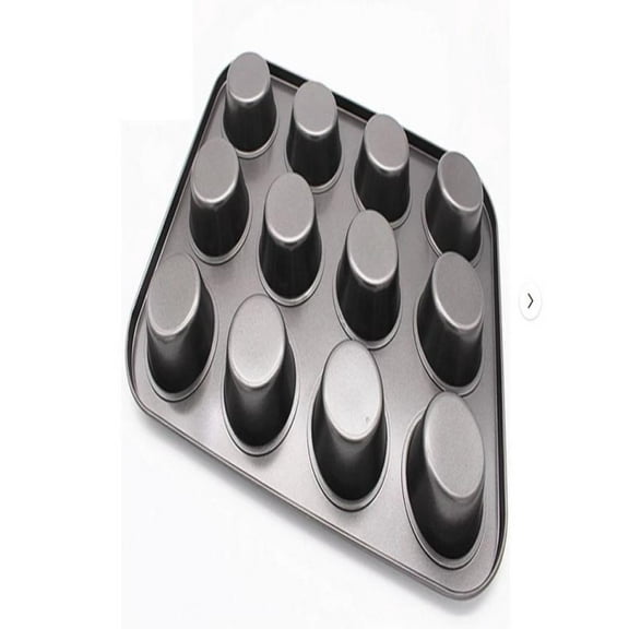 LYCAQL Promotion on Sale! 12 Cup Carbon Steel Muffin Cupcake Baking Pan Non Stick Dishwasher Cakes Molds for Baking