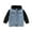 Blue, variant on Baby Girl Denim Jacket Long Sleeve Hooded Coat Spring Fall Clothes Blue,4-5 Years