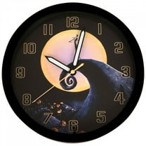 Nightmare Before Christmas 871755 Spiral Hill Wall Clock, Black