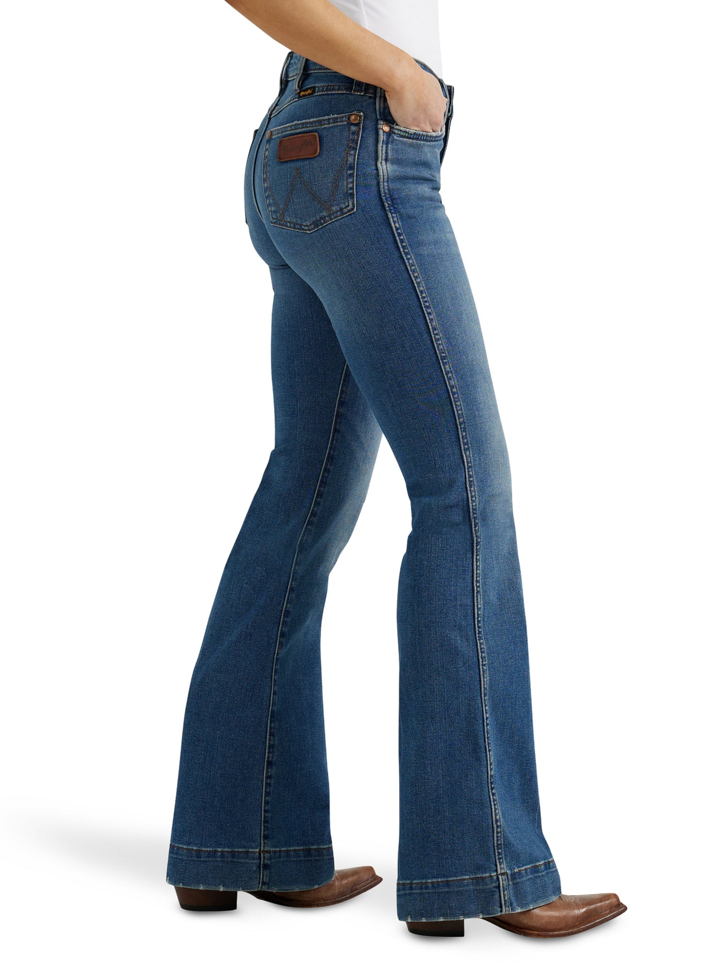 Wrangler® Women's Retro High Rise Trouser Jean - Walmart.com