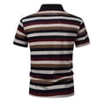 thumbnail image 4 of COSFO Summer Men Polo Shirts Short Sleeve Striped Performance Graphic Tees Collared Casual Slim Fit Lightweight Pullover Tops, 4 of 7