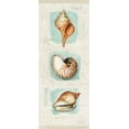 thumbnail image 2 of Audit, Lisa 12x24 White Modern Wood Framed Museum Art Print Titled - Coastal Jewels Panel II, 2 of 4