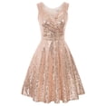 thumbnail image 1 of GRACE KARIN-vestidos de fiesta con lentejuelas y purpurina para mujer, vestido de terciopelo con cuello en V, línea A, vestido de noche de encaje, vestido de novia sin mangas, Invierno, 1 of 7