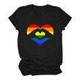 thumbnail image 1 of Pompotops T-Shirt Décontracté à Manches Courtes Imprimé Coloré pour Femmes, 1 of 6