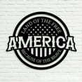 thumbnail image 2 of Craftnamesign Custom America Land Of The Free Because Of The Brave, Independence Day Gifts, 2 of 5